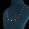 Dainty Lab Diamond Charm Necklace in Gold | Minimal Drop Pendant Necklace for Women