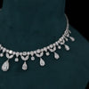 Bridal Lab Grown Diamond Necklace with Pear Shape Drops | Luxury Statement Piece