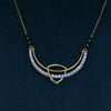 Modern Minimalist Lab Grown Diamond Mangalsutra Pendant 18K Gold