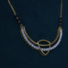 Modern Minimalist Lab Grown Diamond Mangalsutra Pendant 18K Gold