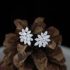 Lab-Grown Diamond Stud Earrings – Floral Cluster with Marquise and Round Diamond