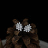 Lab-Grown Diamond Stud Earrings – Floral Cluster with Marquise and Round Diamond