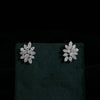 Lab-Grown Diamond Stud Earrings – Floral Cluster with Marquise and Round Diamond