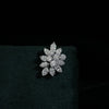 Lab-Grown Diamond Stud Earrings – Floral Cluster with Marquise and Round Diamond