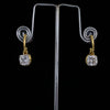 2 Ct Cushion Solitaire Diamond Baali Earrings – E VS1 IGI