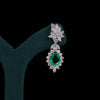 Fancy Diamond Green Emerald Lab Grown Diamond Earring