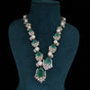 Designer Emerald & Pearl Necklace with Lab Grown Diamond Clusters | Fine Jewelry