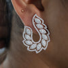 Designer Lab Grown Diamond Stud Earrings in 14K Rose Gold | Elegant Statement Jewelry