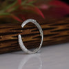 Open Eternity Lab Grown Diamond Band – Minimal 18K White Gold Stackable Ring