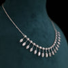 Lab grown diamond single line necklace