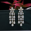 Elegant Lab-Grown Diamond Dangler Earrings-Sustainable Luxury with a Fancy Diamond Finish