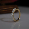 Round Cut Lab Grown Diamond Eternity Band Ring | 14K Gold Wedding Band