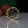 Floral Marquise Lab Grown Diamond Band 14K Yellow Gold