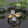 Princess Cut Lab Grown Diamond Ring-18KT Yellow Gold