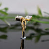 Princess Cut Lab Grown Diamond Ring-18KT Yellow Gold