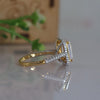 Solitaire  Emerald Cut Lab Grown Diamond Ring-18KT Gold