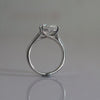 Solitaire  Round Cut Lab Grown Diamond Ring-18KT White Gold