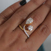 Fancy Lab Grown Diamond Ring-18KT Gold
