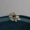 2.17 Carat Lab Grown Diamond Ring 18K Yellow Gold Pear Diamond