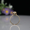 Oval Cut Lab Grown Diamond Ring in 14K Gold – Minimalist Bezel Solitaire Engagement Ring