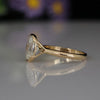 Oval Cut Lab Grown Diamond Ring in 14K Gold – Minimalist Bezel Solitaire Engagement Ring