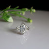 Marquise Shape Lab Grown Diamond Ring-18KT White Gold