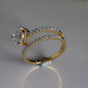 1 CT Heart Shape Lab Grown Diamond Ring