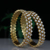 Sparkling Yellow Gold Close Setting Lab Grown Diamond Bangles