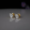 Pear Cut Lab Grown Diamond Stud Earrings in 14K Gold  for Women