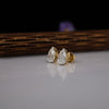 Pear Cut Lab Grown Diamond Stud Earrings in 14K Gold  for Women