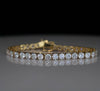 Classic 30 Cents Round Cut Lab-Grown Diamond Tennis Bracelet in 14K Gold