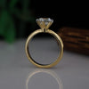 Portuguese Cut Lab Grown Diamond Engagement Ring in Gold | Solitaire Ring