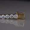 0.35 Cents Each Classic Round Lab Grown Diamond Tennis Gold Bracelet