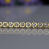 0.35 Cents Each Classic Round Lab Grown Diamond Tennis Gold Bracelet