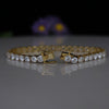 Classic 30 Cents Round Cut Lab-Grown Diamond Tennis Bracelet in 14K Gold