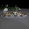 8 Cents Lab Grown Diamond Round Tennis Bracelet | 14K Yellow Gold