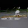 8 Cents Lab Grown Diamond Round Tennis Bracelet | 14K Yellow Gold