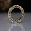Multi Shape Lab Grown Diamond Eternity Band in 18K Gold | Fancy Cut Wedding Ring