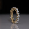 Multi Shape Lab Grown Diamond Eternity Band in 18K Gold | Fancy Cut Wedding Ring