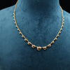 Classic Style Georgian Round Lab Grown Diamond Tennis Necklace