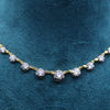 Classic Style Georgian Round Lab Grown Diamond Tennis Necklace