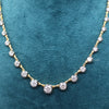 Classic Style Georgian Round Lab Grown Diamond Tennis Necklace