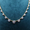Classic Style Georgian Round Lab Grown Diamond Tennis Necklace