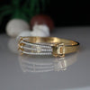 Elegant Floral Design Lab Grown Diamond Bracelet for Women in 18K Yellow Gold