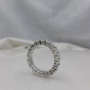 20 pointer Round Cut Lab Grown Diamond Eternity Band - 18k White Gold