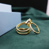 Round Shape Lab Grown Diamond Bridal Ring Set