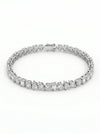 Fancy Shape Lab Grown Diamond Bracelet In 18k White Gold
