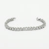 Fancy Shape Lab Grown Diamond Bracelet In 18k White Gold