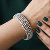 3.2 Carat Cluster Diamond Bracelet in White Gold