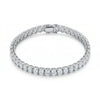 15 Cent Each Oval Diamond Bracelet in 18k White Gold